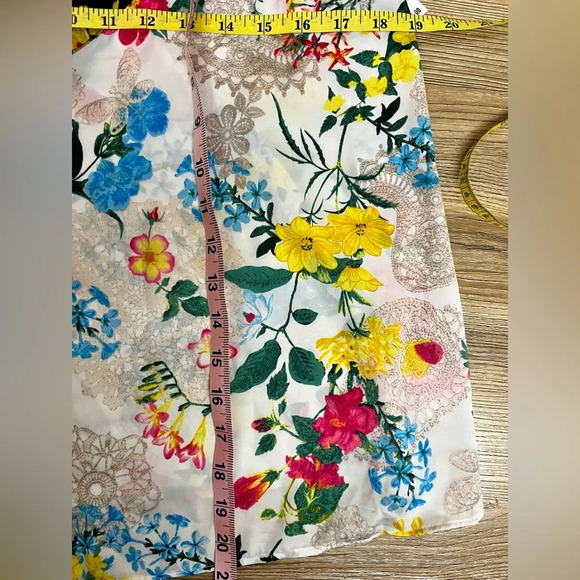 Betsey Johnson Intimates Floral Tank - Size L - Picture 4 of 6